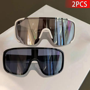 2 pairs of light and large frame leisure glasses PC frame dream color lens glasses comfortable plastic frame glasses.