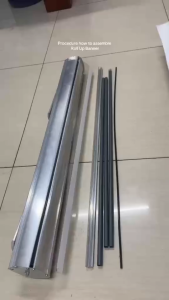 Aluminum Roll Up Banner Stand 2.5ft x6.5ft pull up banner retractable banner Tarpauline Stand