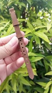 Tali Jam Tangan Kulit Wanita Uk 8mm Kulit Sapi Warna Coklat Garansi