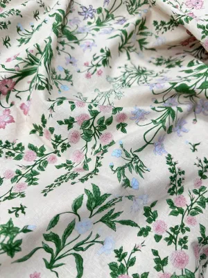 Vải linen in họa tiết sắc sảo -đẹp mắt. Lên đầm hoặc set đều đẹp . Khổ vải 15m
