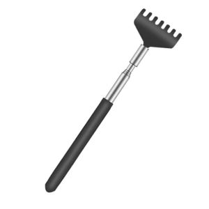 Extendable Telescoping Metal Back Scratcher with Hand Massager Portable Handles for Relief Thanksgiving Birthday Christmas Gifts