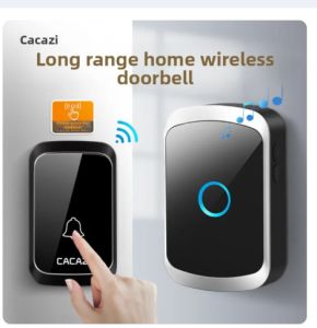 Smart Wireless Doorbell (No Socket Required) - 300 meters / 984 feet ultra-long range sensing - 60 Melodic Sound Effects - Home Doorbell