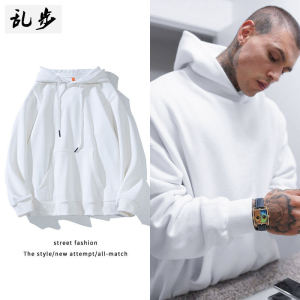 เสื้อสเวตเตอร์คอกลมแขนยาวผ้าฝ้ายทรงหลวมสไตล์อเมริกันสตรีทสำหรับฤดูใบไม้ร่วงและฤดูหนาวสำหรับผู้ชายและผู้หญิง