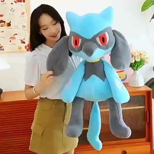 DUODUOBAO | 2026Japanese Anime Pokemon Morpeko Lucario Riolu Plushies Cute Soft Gifts Stuffed Toys Morpeko Birthday Christmas Gift for 