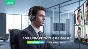 Acer | Acer Wireless Headset with Mic for Work Bluetooth 5.3 & 2.4G Headset for Clear Call & Meeting Work Headset for Remote & Office