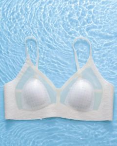 Breast Holding Push-up Breathable Cool Feeling Bra Cold Cover Ultra-Thin Rabbit Ears Invisible Seamless Small Lifting Intimates