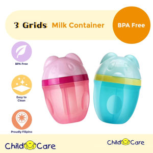 3 Grid Baby Formula Milk Powder Storage Box Milk Powder Dispensing Box Portable Baby Milk Powder Box