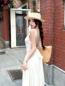 CHANGTONG | Đầm Dây Thêu Hoa Lệ Độc Đáo