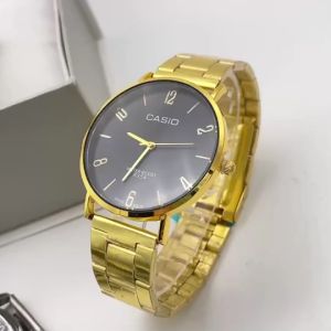 นาฬิกาผู้ชาย นาฬิกาข้อมือชาย นาฬิกาผู้ชายเท่ๆ นาฬิกาคาสิโอ นาฬิกา รุ่น M-VT01GL รุ่นฮิต สายนาฬิกา สแตนเลส หน้าปัดตัวเลข ขนาด 38 มม