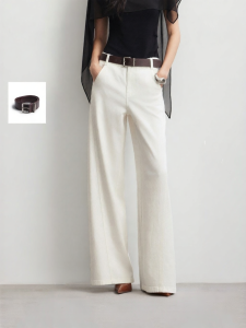 Vero Moda | Quần Jeans Chân Rộng Có Đai