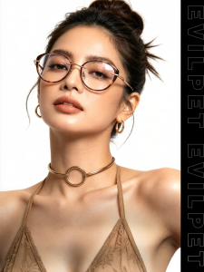 Evil Pet | Vintage Cat Eye Lightweight Titanium Frame Prescription & Blue Light Blocking Glasses