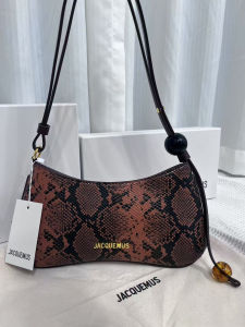 Adjustable Beaded Crossbody Bag Fashionable French Bread Bag Single Shoulder Womens Bag Underarm Bag by Jacquemus