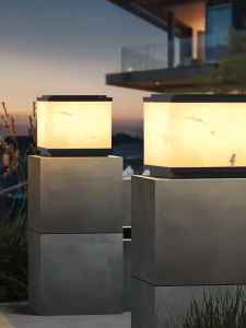 Solar Gate Light Outdoor Lighting Waterproof IP67 Lampu Pagar  Solar Pillar Light  Fence Post Garden Lights