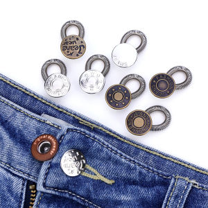 Makery【Ready in Stock】 3Pcs Waist Extenders Metal Button Extender for Pants Jeans Adjustable Retractable