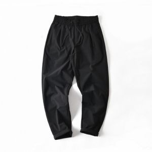 High-End Elastic Bubble Cloth Comfortable Breathable Lightweight Loose Straight Leg Cone Casual Pants Men Summer Fashion City