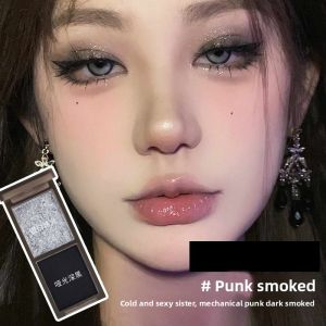 MGL Dual Tone Dark Eye Shadow Palette Matte Pearl Cool Green Smoke Eyeshadow Gothic Style Beauty Makeup Tool from China