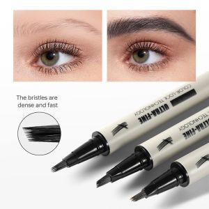 Pudaier 4D Sculpting Eyebrow Pencil | Waterproof & Smudge-Proof | Natural Feathery Brows | Long Lasting Microblading Effect (Mul
