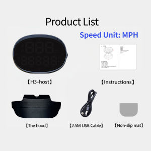 KWHUD HUD Head Up Display Car GPS Digital Speedometer Odometer Time Speed Alarm Compass Auto Gauge Meter for All Cars Electronic