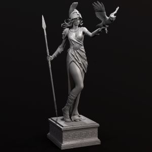 Height 50mm 75mm 90mm Greek Super-Walkland Resin White Mold TD-6452/3D
