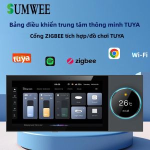 Bảng Điều Khiển Màn Hình Cảm Ứng Nhà Thông Minh TUYA 6 Inch Tích Hợp Bộ Khuếch Đại Âm Tường Cổng ZIGBEE WiFi Hệ Điều Hành Android 8.1 Và Chức Năng Chuyển Mạch