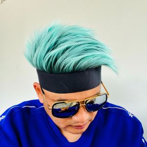 TOPI RAMBUT PRIA DEWASA RAMBUT PENDEK LURUS WIG COSPLAY RAMBUT PALSU BULU KOREA ANIME NARUTO