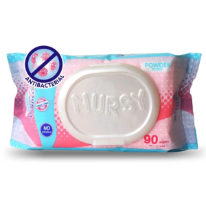 Nursy Baby Wipes Powder Scent 90 Sheets