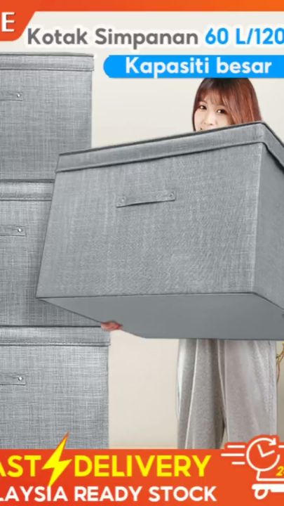PACKONE Foldable Storage Box pakaian mainan penganjur Kotak Kotak Kotak ...