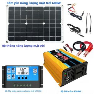 Bộ Kit Năng Lượng Mặt Trời Ngoại Lưới Hiệu Suất Cao 6000W Với Bộ Điều Khiển Sạc MPPT 100A Và Biến Tần Sóng Sin Thuần Khiết Dùng Cho Gia Đình