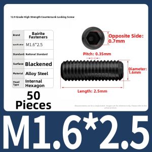 BAIRUITE | High-Strength Nickel-Plated Hexagon Headless Screw