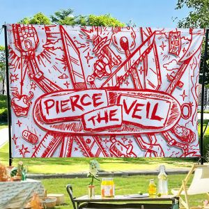 Band P-Pierce T-The V-Veil-S flag For Garden Party Living Room Home Wall Decor Banner Bedroom Outdoor Tapestry