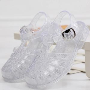 Besee | Transparent Jelly Closed Toe Summer Sandals for Girls