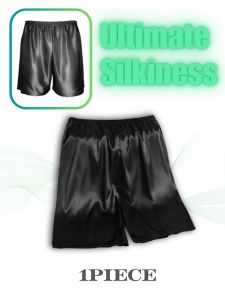 1Pc Ice Silk Mens Summer Breathable Sleeper Pants with Elastic and Comfortable Fit Fashionable and Versatile Casual