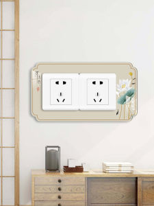 Acrylic Modern Simple Decorative Switch Cover Protector Living Room Bedroom Oil Proof Stereo Socket Switch Cover New Chinese Style