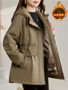 Padded Thickened Cotton Jacket Womens Winter Coat Fleece Lined Loose Casual Style plus Size Warmth Outerwear Coat