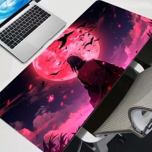 Bandai | Mouse Pad Uchiha Itachi Madara N-Naruto Uzumaki Notbook Gamer Keyboard NonSlip Rubber Computer Carpet Desk Mat PC Gamer MousePad