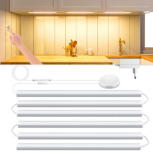 LED Tube Under Cabinet LED Lights Bar Wall Lamp Hand Scan Touch Switch Dimmable Aluminium LED Strip Indoor Lighting for Kitchen