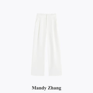 Elegant High-Waisted Lace Tapered Work Trousers