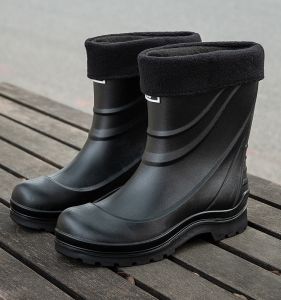 Soft Bottom Waterproof Mens Rain Boots Low Cut Single Shoes for Car Wash All Season Pure Color Utility Boots Rain Shoes