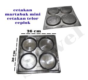 cetakan martabak mini/cetakan kue lekker/cetakan telor ceplok lobang 4