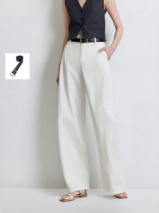 Vero Moda | Cotton Removable Belt Pocket Summer Women Casual Trousers