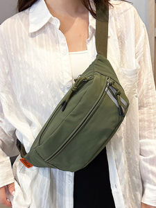 กระเป๋าคาดหน้าอกแบบลำลองสำหรับเดินทาง กระเป๋าสะพายข้างแบบถือได้สำหรับผู้ชาย กระเป๋าคาดเอวสำหรับเล่นกีฬา กระเป๋าใส่ของแบบพกพาสำหรับเดินทาง