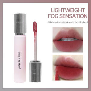 Pink Forged Lip Glaze Matte Velvet Not Easy To Fade Low Saturation Lipstick - 🌹Tamia