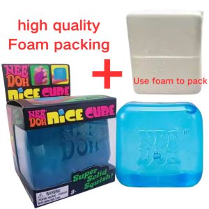 Schylling Nee Doh Nice Cube & Drop Shaped & Jellyfish Fidget Toy Blind Box  Stress Relief Anti Anxiety for Adults ADHD Autism