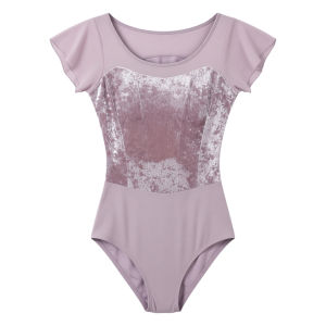 DAN’S GIRL | Splice Sleeve Velvet Panel Princess Line Dance Practice Wear
