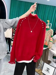 Stylish Elegance Heavily Embellished Soft Cashmere Sweater