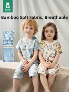 Ou Yun | Kids Summer Lightweight Gauze Parent-Child Matching Home Wear Set