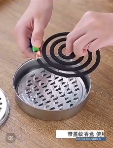 SỰ KIỆN GIỚI HẠN THỜI GIAN Hộp Đựng Nhang MuỗiGạt Tàn Cao Cấp Bằng Thép Không Gỉ Có Nắp An Toàn