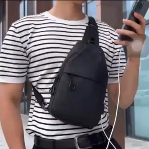 Tas selempang pria waterproof waist bag crossbody premium tahan air AXE