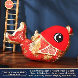 CHUDUO | New Year Decorative Fish Ornament for Living Room Dining Table and Store Window