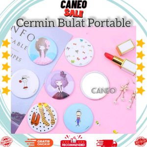 CANEO Cermin Make Up Bulat Traveling Mudah Dibawa